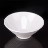 bols japonais en forme de chapeau, grand bol en mélamine blanche, ramen riz nrelula mala tang, plats de service de restaurant, ustensiles en porcelaine