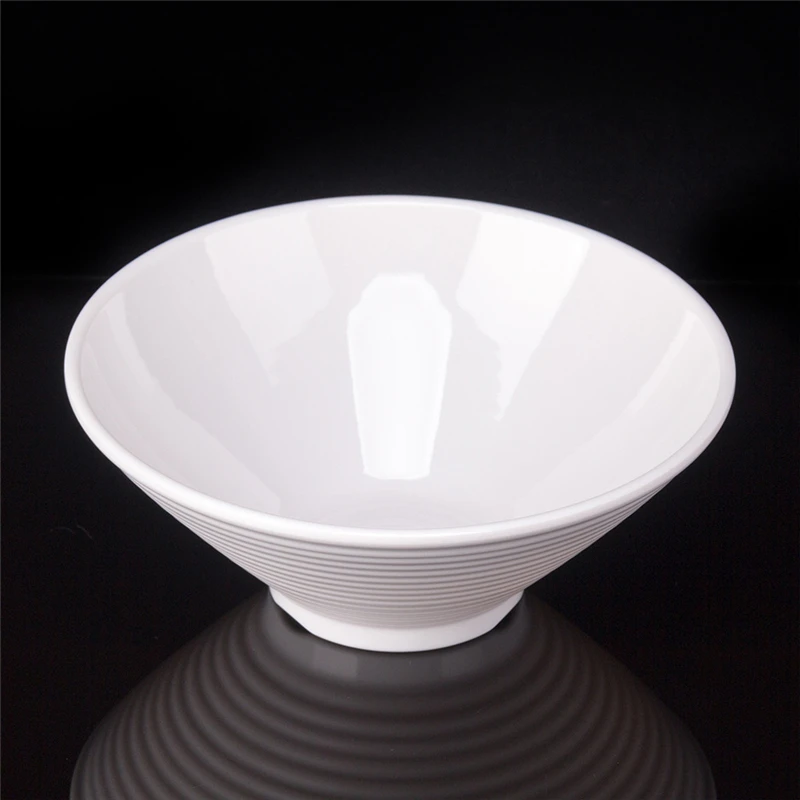 bols japonais en forme de chapeau, grand bol en mélamine blanche, ramen riz nrelula mala tang, plats de service de restaurant, ustensiles en porcelaine bols japonais en forme de chapeau, grand bol en mélamine blanche, ramen riz nrelula mala tang, plats de service de restaurant, ustensiles en porcelaine