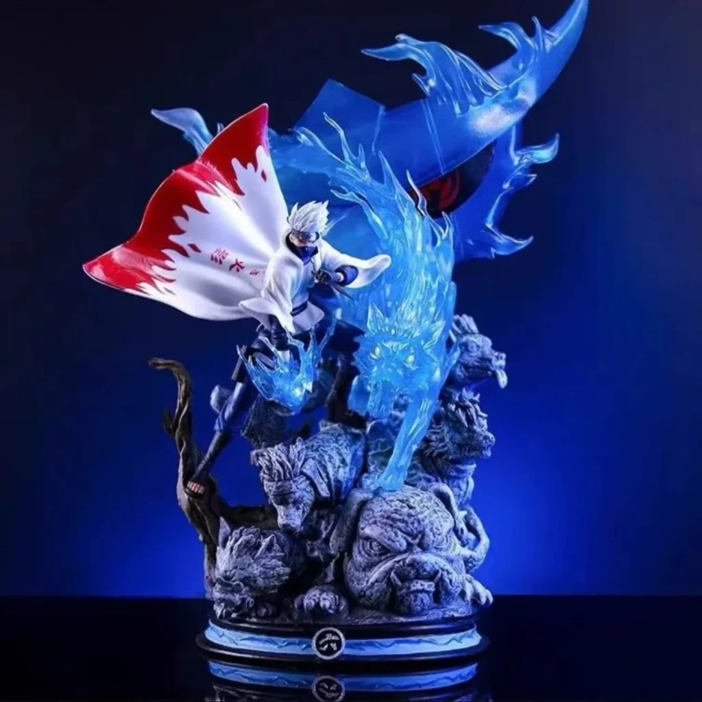 26 cm Naruto Hatake Kakashi GK modèle Anime figurines d&rsquo;action faites à la main étui de bureau décoration ornement cadeau