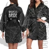 robes gothiques pour enterrement de vie de jeune fille, badass, demoiselle d'honneur, coven, horreur, mariée pour être halloween, kimono, accessoires de mariage gothiques, cadeaux