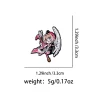 Épingles à revers pour sac à dos pour femmes, jolie fille de dessin animé japonais sakura, broche pour vêtements, badges métalliques en émail, accessoires de bijoux