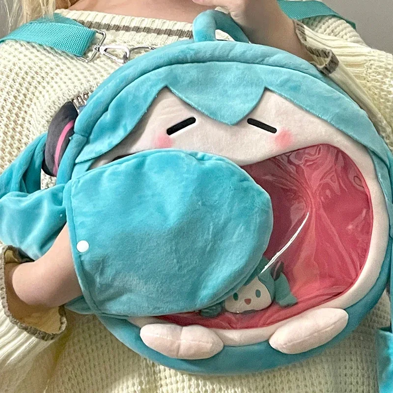 hatsune sac à dos de rangement de maquillage, figurine anime, kawaii, itabag, sac à dos de voyage transparent, jouets pour Étudiants, cadeaux d'anniversaire hatsune sac à dos de rangement de maquillage, figurine anime, kawaii, itabag, sac à dos de voyage transparent, jouets pour Étudiants, cadeaux d'anniversaire