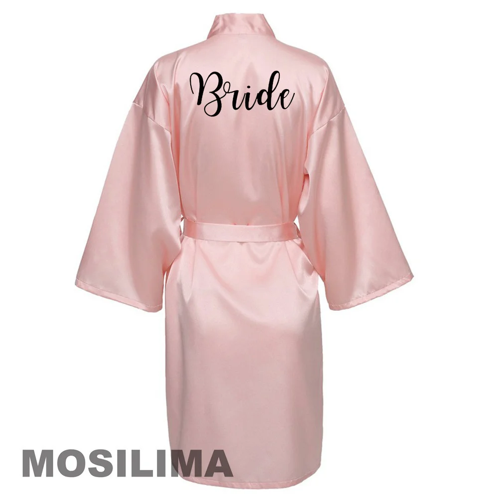 peignoir de demoiselle d'honneur en satin, kimono de ixde mariage, pour Équipe de la mariée, éventuelles 601 peignoir de demoiselle d'honneur en satin, kimono de ixde mariage, pour Équipe de la mariée, éventuelles 601