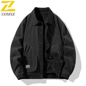 Veste japonaise pour hommes, marque de mode, couleur unie, coupe-vent, vestes de Baseball, vêtements de rue, manteau ample décontracté, printemps et automne