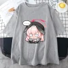 bleu archives koharu chemises 100% coton t shirts occasionnels kawaii personnage anime t shirt manga graphique t shirt été vêtements amples