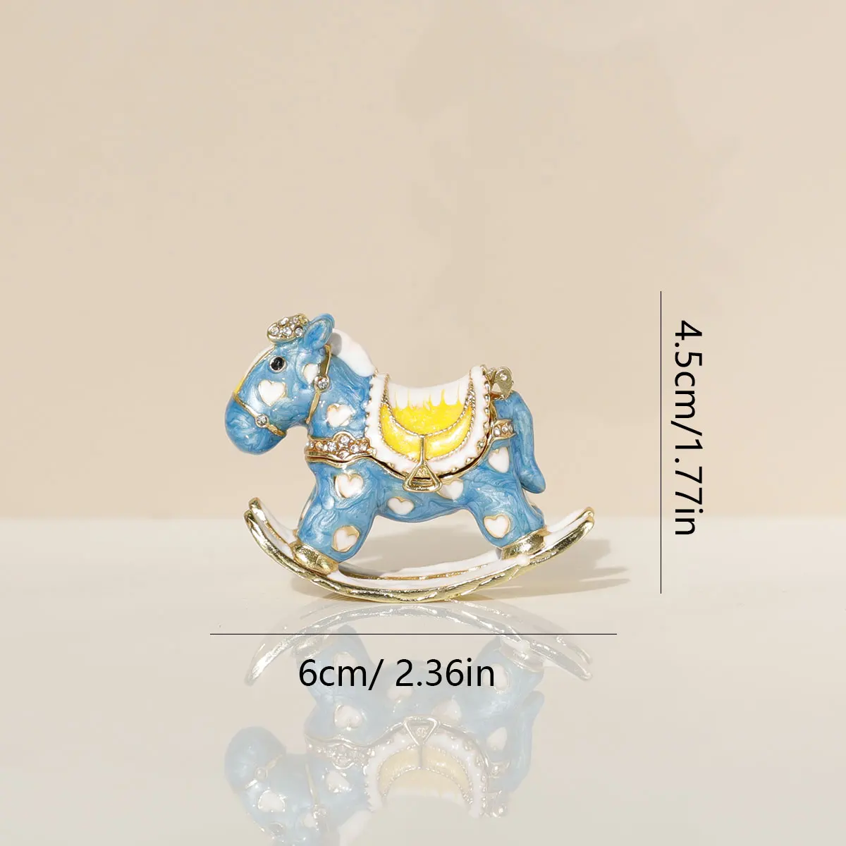 petit cheval à bascule, petite boîte à bijoux, boîte à boucles d'oreilles, jouet pour enfants, mini ornements petit cheval à bascule, petite boîte à bijoux, boîte à boucles d'oreilles, jouet pour enfants, mini ornements