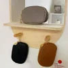 pochette porte clés de style coréen | mini pu (cuir pu imperméable, fermeture à glissière, poches intérieures élastiques)