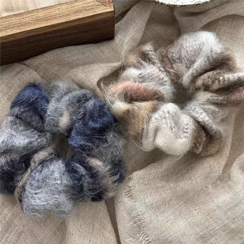 grand anneau de cheveux doux et en peluche de style coréen et japonais pour un chignon doux, accessoire de bandeau pour fille mignonne grand anneau de cheveux doux et en peluche de style coréen et japonais pour un chignon doux, accessoire de bandeau pour fille mignonne