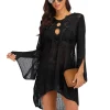 sexy couvrir bikini femmes maillot de bain couvrir plage maillot de bain vêtements de plage tricot maillots de bain maille robe de plage tunique robe