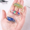 figurine de poisson koi porte bonheur en pierre de cristal, mini statue de carpe fantaisie en résine, décoration de maison, ornement de bureau, cadeau