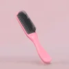 peigne de massage du cuir chevelu pour femmes, brosse démêlante à neuf rangées, salon de coiffure, peigne de coiffure, outil de soins capillaires