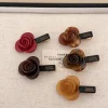Pince à cheveux en acétate français, barrettes à fleurs roses élégantes, pinces latérales nouées, frange, niche avancée, épingle à cheveux rose en trois dimensions, 1PC Pince à cheveux en acétate français, barrettes à fleurs roses élégantes, pinces latérales nouées, frange, niche avancée, épingle à cheveux rose en trois dimensions, 1PC
