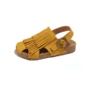 sandales de style coréen pour filles, chaussures de plage tendance pour enfants, glands doux, chaussures de princesse à crochet et boucle, couleur bonbon, nouvelle collection été 2025