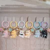 kawaii cartton chat porte clés doux sakura cloche pendentif téléphone chaîne porte clés couple sac charme bijoux pour femmes filles petit cadeau