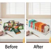 organisateur de sachets de thé, support de sachets de thé en acrylique transparent, rangement de sachets de thé pour tiroir, garde manger, cuisine, armoire, comptoir, paquet de 1