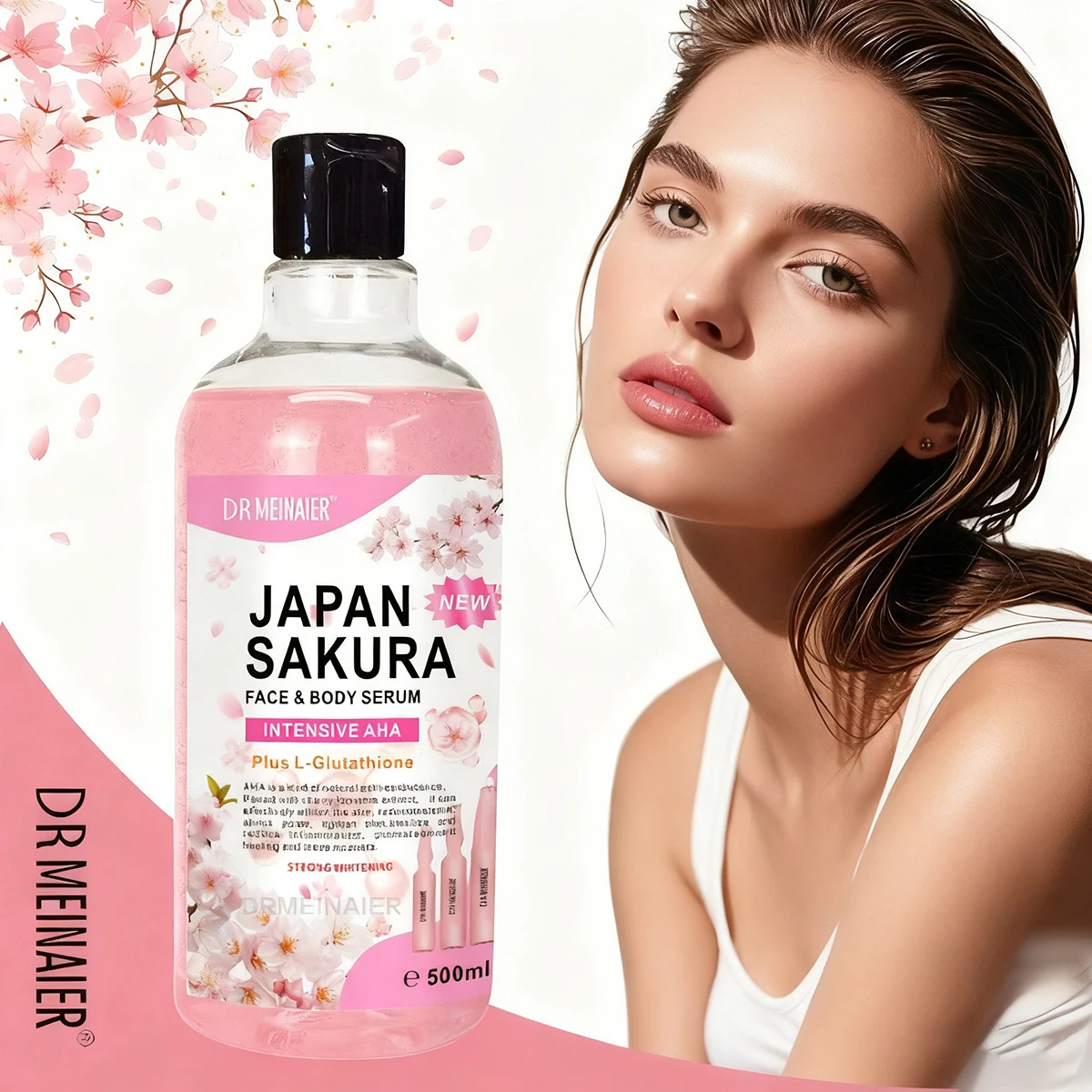 Sérum japonais Sakura pour le visage et le corps, 500ml, rétrécit les Pores, Essence éclaircissante, raffermissant, Lifting, AHA, Anti-âge, hydratant, soins pour la peau sèche Sérum japonais Sakura pour le visage et le corps, 500ml, rétrécit les Pores, Essence éclaircissante, raffermissant, Lifting, AHA, Anti-âge, hydratant, soins pour la peau sèche