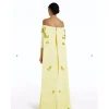 arabie saoudite ivoire satin robes de bal demi manches bandes longueur de plancher formelle occasion robe femmes robes de soirée personnalisé