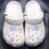breloques de chaussures en fleurs de cerisier, breloques de styliste, chaussures mignonnes de décoration, accessoires de fête, sabots, cadeaux pour enfants, garçons, femmes et filles