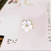xm cerisier fleur or argent broche boutons broches broches badges pour sacs style japonais bijoux cadeau pour les filles fleur broche