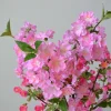fausses fleurs de pêche artificielles, branche de prunier, décoration florale pour mariage, maison, vase de table
