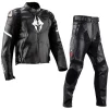 agreidanmo veste de moto imperméable pour homme et femme, ensemble en cuir, coupe vent, pluie et automne, course chaude, trempée, hiver