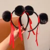 nouveau nezha dessin animé bandeau drôle en peluche poupée boules bandeau coiffure outil de fixation épingle à cheveux pour femmes enfants filles cheveux accessoires
