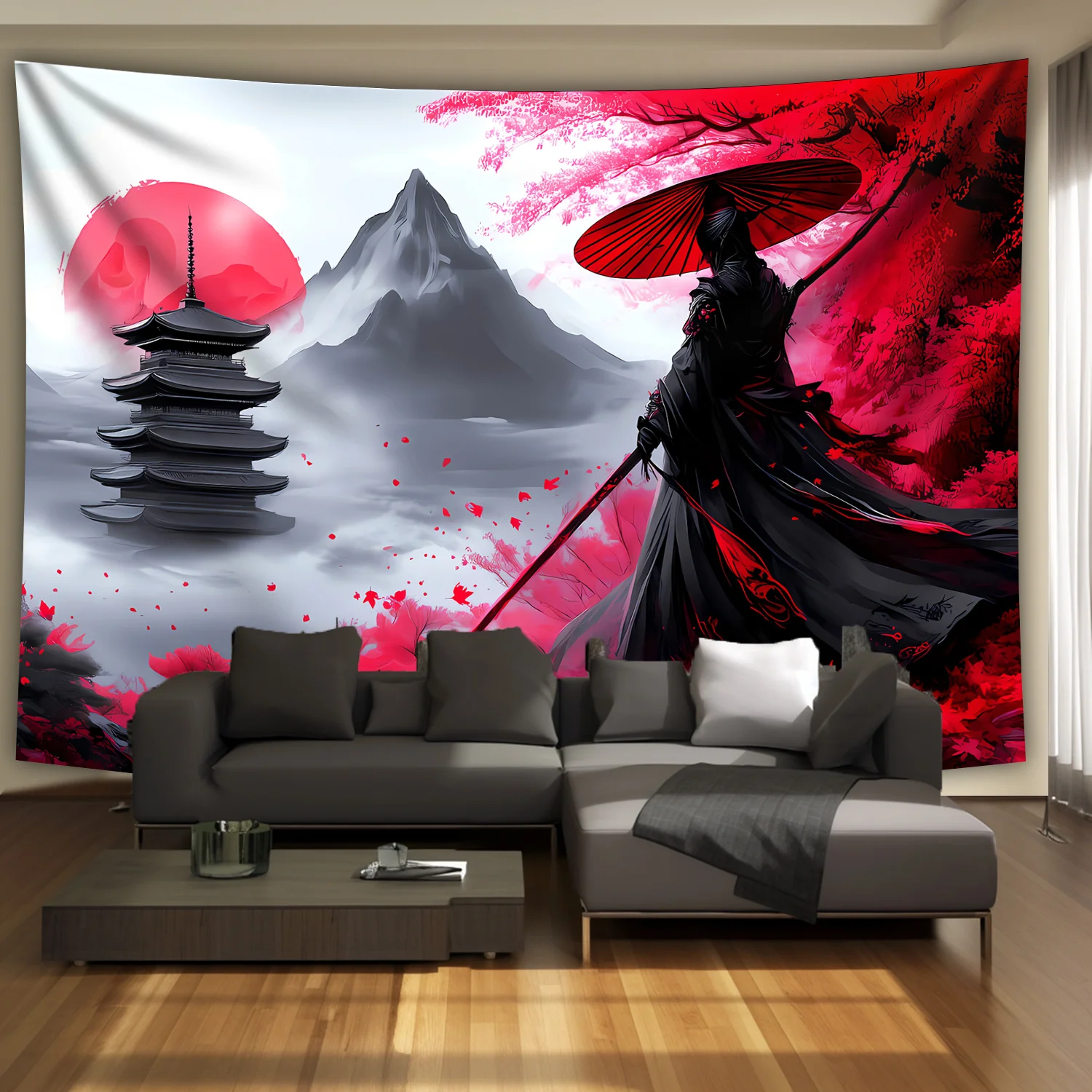 grande tapisserie murale imprimée suspendue tarot hippie tapis muraux style japonais décor mural japonais samouraï ninja guerrier tapisserie grande tapisserie murale imprimée suspendue tarot hippie tapis muraux style japonais décor mural japonais samouraï ninja guerrier tapisserie