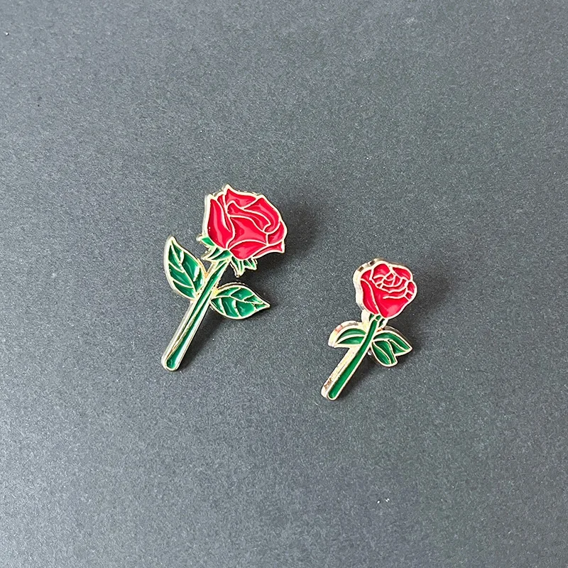 Broches Décoratives en Métal Rose Rouge, pour Documents Dorés, à la Mode, pour Vêtements, Sac à Crayons, Ornements Broches Décoratives en Métal Rose Rouge, pour Documents Dorés, à la Mode, pour Vêtements, Sac à Crayons, Ornements
