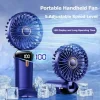 nouveau ventilateur portatif pliable mini ventilateur pliable avec batterie rechargeable usb bureau extérieur cou suspendu ventilateur 5 vitesses ﻿