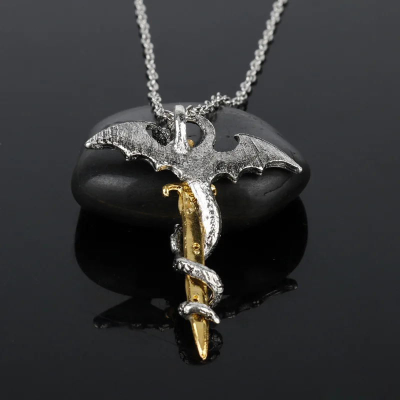 collier pendentif dragon shoous steampunk vintage pour femmes et hommes, clavicule animale, bijoux de poule, lueur dans le noir, jopunk collier pendentif dragon shoous steampunk vintage pour femmes et hommes, clavicule animale, bijoux de poule, lueur dans le noir, jopunk