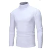 sous vêtements thermiques hauts hommes vêtements d'hiver chemise thermique automne hommes collants d'hiver col haut mince coupe ajustée t shirt à manches longues