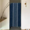 rideau de porte japonais simple, couleur unie, pour cuisine, chambre à coucher, salon, restaurant, décoration de porte, rideau de séparation en lin