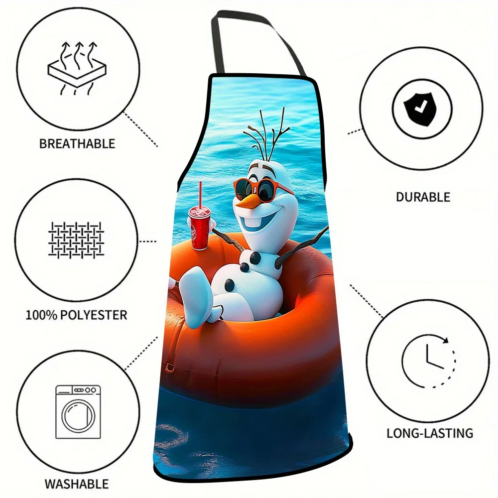 tablier à motifs olaf 1 pièce – conception vive sur le thème d'hiver avec olaf et renne, parfait pour l'artisanat, la pâtisserie, la peinture, la cuisine et le nettoyage ménager, les fournitures de cuisine tablier à motifs olaf 1 pièce – conception vive sur le thème d'hiver avec olaf et renne, parfait pour l'artisanat, la pâtisserie, la peinture, la cuisine et le nettoyage ménager, les fournitures de cuisine