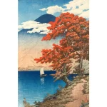 Affiche Vintage japonaise Kawase Hasui, Ukiyoe mont Fuji Sakura, peinture sur toile de paysage, Art mural, décoration de maison pour salon
