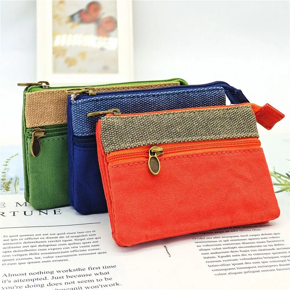 Porte-monnaie en coton pour filles, portefeuille portable mignon, sac à cartes Porte-monnaie en coton pour filles, portefeuille portable mignon, sac à cartes