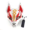 masque de cosplay de film, masque de renard d'anime japonais, masque d'animal, masque à thème de jeu, masque d'horreur d'halloween, accessoires de maison hantée