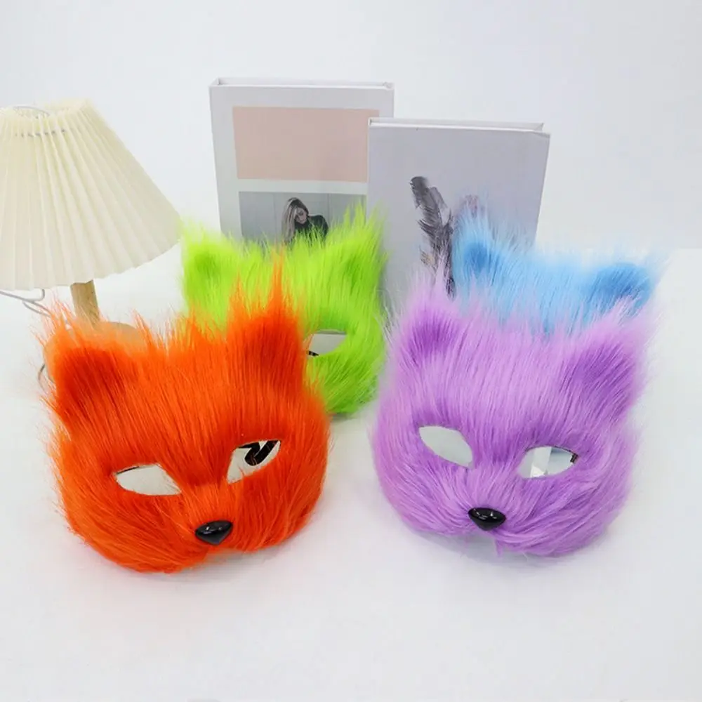 masque de chat en peluche réaliste pour enfants, masques en peluche d'animaux longs et pelés pour halloween, masque pour les yeux mystérieux de dessin animé, fournitures de fête costumée masque de chat en peluche réaliste pour enfants, masques en peluche d'animaux longs et pelés pour halloween, masque pour les yeux mystérieux de dessin animé, fournitures de fête costumée
