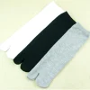 chaussettes tabi de style japonais pour femmes et hommes, tongs kimono séparées, chaussettes d'équipage à deux doigts, 65% fibre de bambou, 25% coton, blanc, paquet de 5