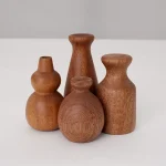 Vase à fleurs en bois massif fait à la main, décoration de Table rétro faite à la main, décoration de Vase sec Simple Vase à fleurs en bois massif fait à la main, décoration de Table rétro faite à la main, décoration de Vase sec Simple