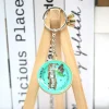 porte clés miniature japonais drôle, décor de sac à dos créatif, pendentif de pincement à rebond lent, nouveauté, jeu de nourriture, pudding à presser