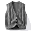 Pull cardigan en tricot pour hommes, manteau décontracté, mode automne et hiver Pull cardigan en tricot pour hommes, manteau décontracté, mode automne et hiver
