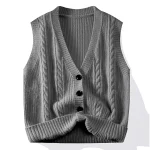 Pull cardigan en tricot pour hommes, manteau décontracté, mode automne et hiver Pull cardigan en tricot pour hommes, manteau décontracté, mode automne et hiver