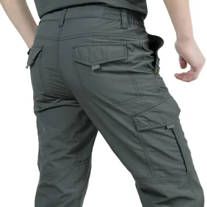 Été décontracté léger armée militaire pantalons longs mâle imperméable séchage rapide Cargo Camping salopette pantalon tactique respirant Été décontracté léger armée militaire pantalons longs mâle imperméable séchage rapide Cargo Camping salopette pantalon tactique respirant