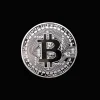 pièce de monnaie bitcoin plaquée or, collection d'art à collectionner, cadeau commémoratif physique, casascius bit btc, imitation antique en métal