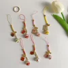 porte clés japonais maneki neko, lanières de décoration intérieure de voiture, chat sakura, cadeaux de charme pour filles kawaii