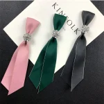 Noeud papillon coréen rétro britannique, noeud de présidence à col élégant pour la robe formelle des femmes Noeud papillon coréen rétro britannique, noeud de présidence à col élégant pour la robe formelle des femmes