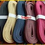 Cordon en soie épaisse Ito Sageo bleu profond noir marron pour l&rsquo;épée Katana Tachi Wakizashi du japon Saya