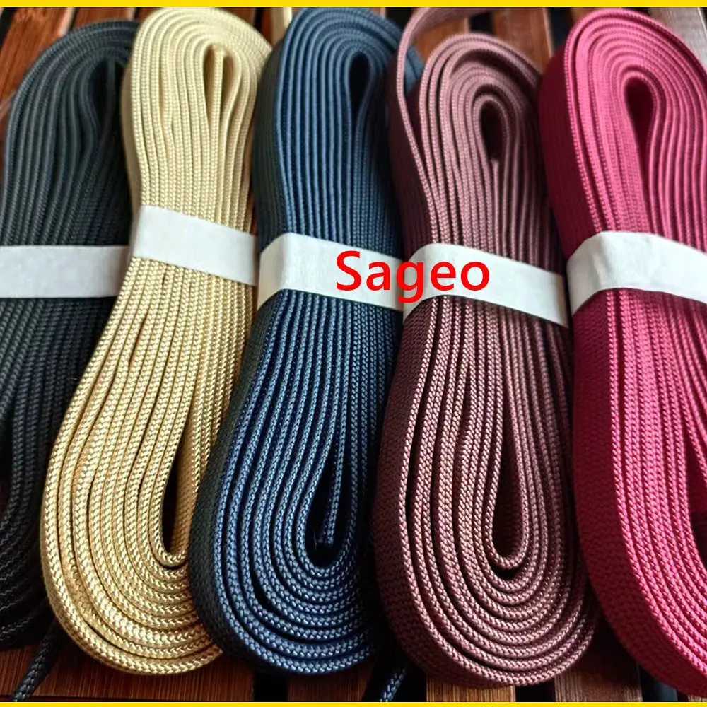 Cordon en soie épaisse Ito Sageo bleu profond noir marron pour l’épée Katana Tachi Wakizashi du japon Saya Cordon en soie épaisse Ito Sageo bleu profond noir marron pour l’épée Katana Tachi Wakizashi du japon Saya