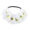 plage tournesol élastique bandeau de cheveux bohême mode bandeau de cheveux à la main fausse fleur femmes couronne arc en ciel couleur romantique bandeau