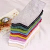 29 couleurs mode sexy chaussettes brillantes style coréen or argent chaussettes en soie design de luxe haute qualité chaussettes pour femmes